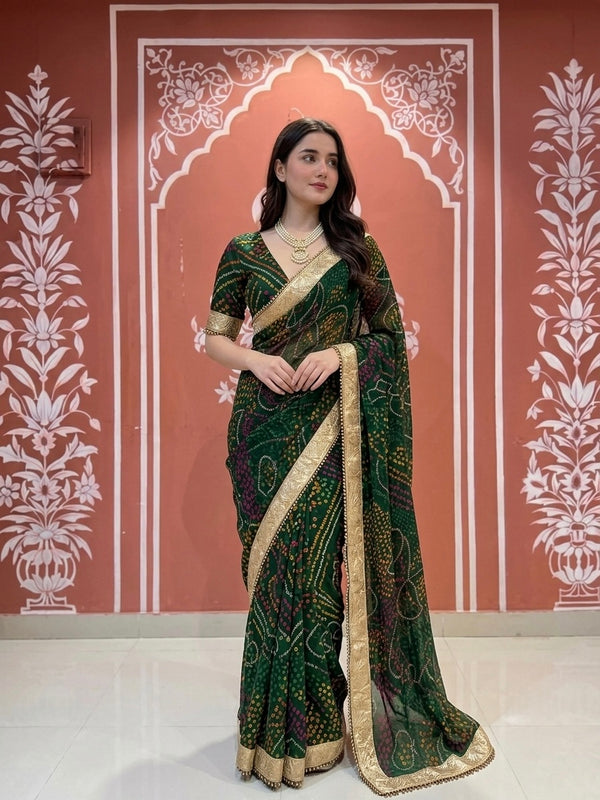 Bandhej Saree