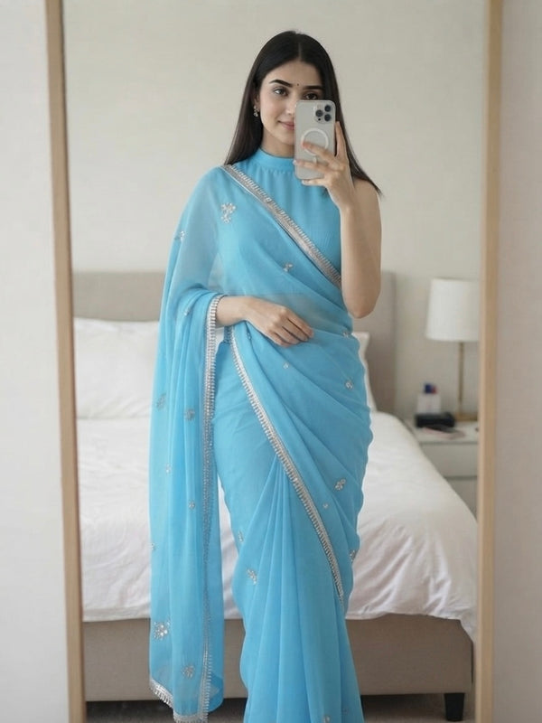 Georgette Boota Saree