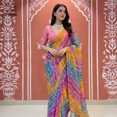 Leheriya Saree