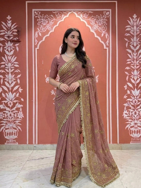 TARA SITARA KATDANA Georgette Saree