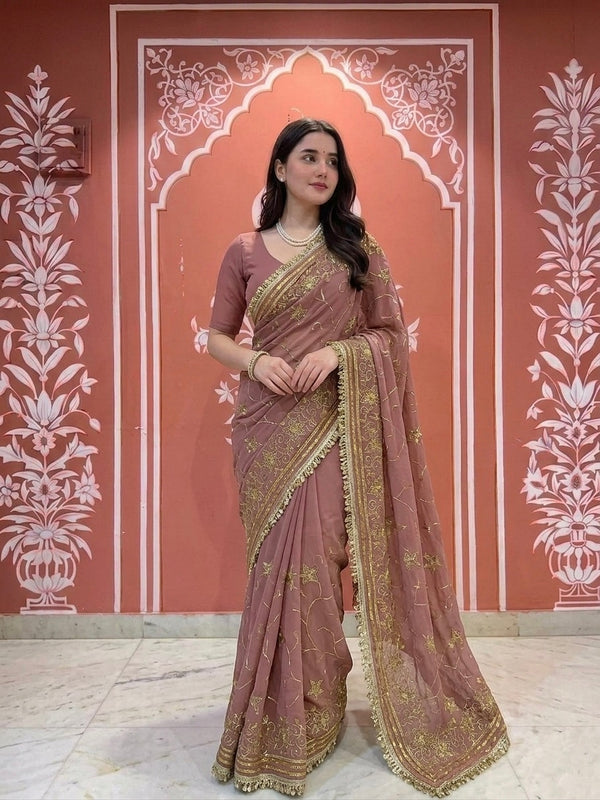 TARA SITARA KATDANA Georgette Saree