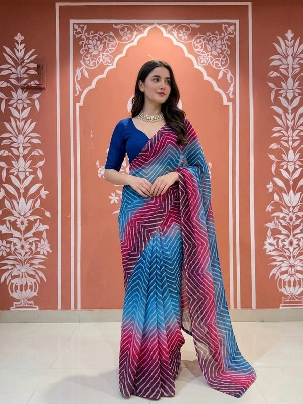 Leheriya Saree