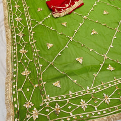 Gota Jal semi chiffon Saree