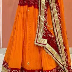 Rajasthani Gota Patti Peeliya Lehenga