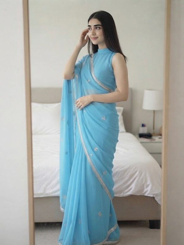 Georgette Boota Saree
