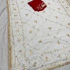 Gota Jal semi chiffon Saree