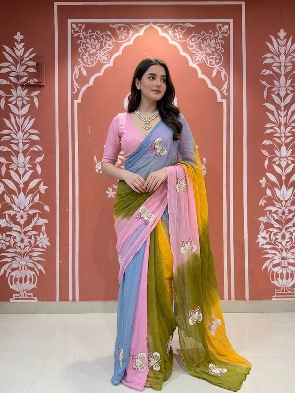 Semi Chiffon Saree