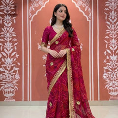 Bandhej Saree