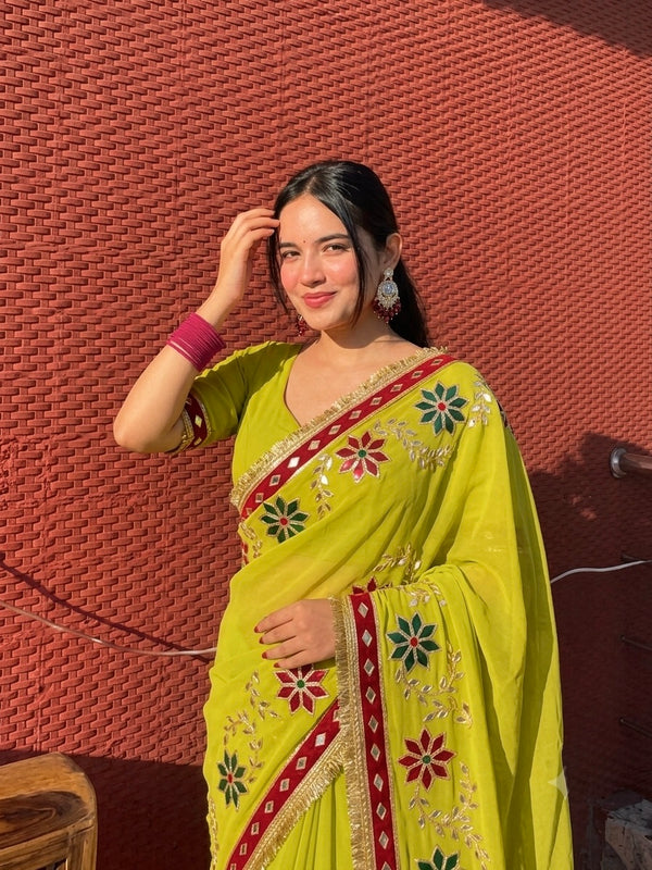 Flower Saree