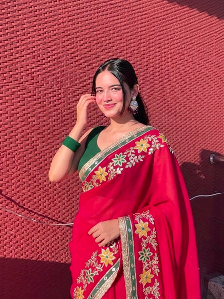 Flower Saree