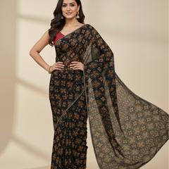 KOTA DORIYA AJRAK SAREE