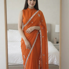 Georgette Boota Saree