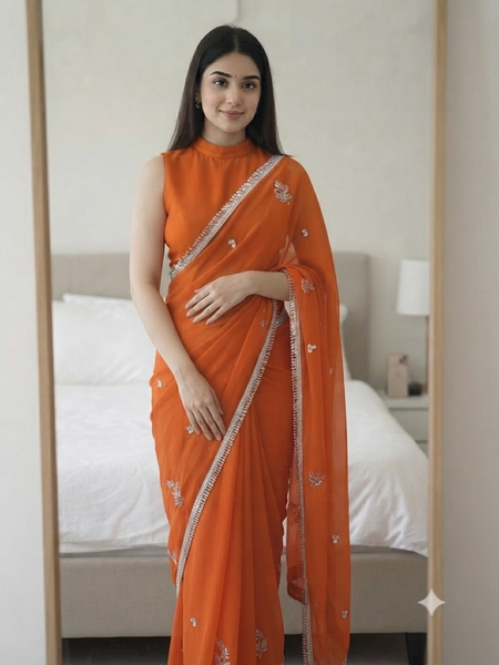 Georgette Boota Saree