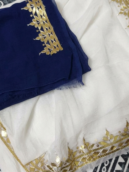 Semi Chiffon Bhandej Saree