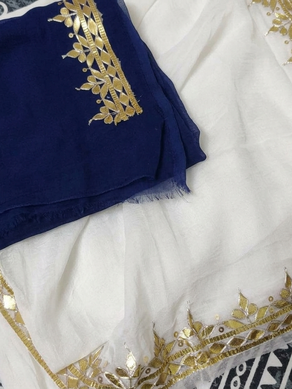 Semi Chiffon Bhandej Saree