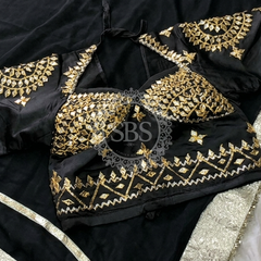 Aangi Blouse Gota lappa saree