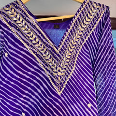 Leheriya Handwork Kurti