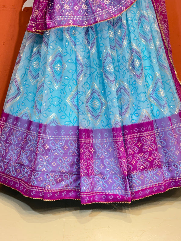 ROYAL GEORGETTE LIGHTWEIGHT FLARED LEHENGA