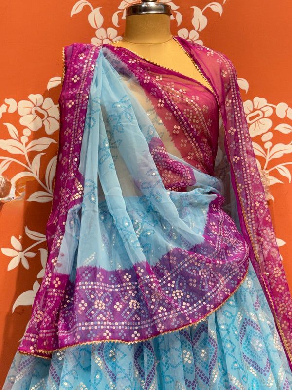 ROYAL GEORGETTE LIGHTWEIGHT FLARED LEHENGA
