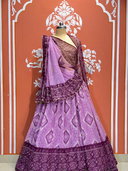 ROYAL GEORGETTE LIGHTWEIGHT FLARED LEHENGA