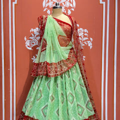 ROYAL GEORGETTE LIGHTWEIGHT FLARED LEHENGA