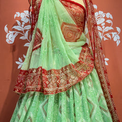 ROYAL GEORGETTE LIGHTWEIGHT FLARED LEHENGA