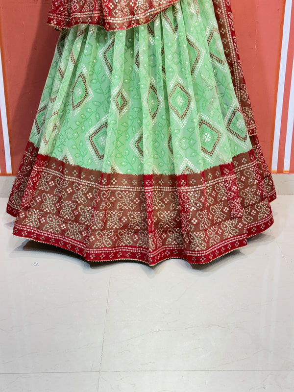 ROYAL GEORGETTE LIGHTWEIGHT FLARED LEHENGA