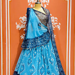 ROYAL GEORGETTE LIGHTWEIGHT FLARED LEHENGA