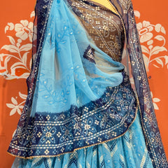 ROYAL GEORGETTE LIGHTWEIGHT FLARED LEHENGA