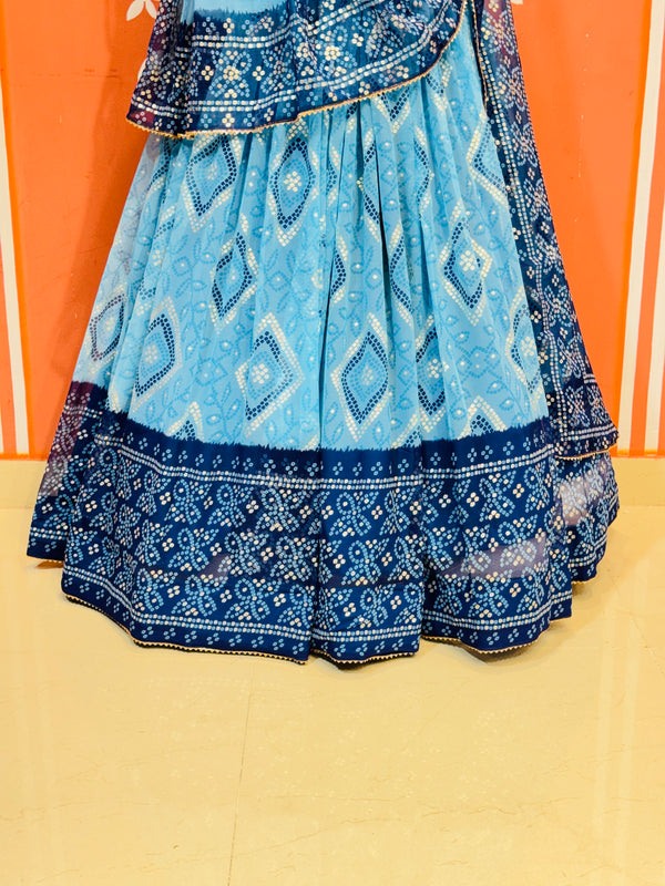 ROYAL GEORGETTE LIGHTWEIGHT FLARED LEHENGA
