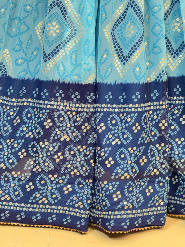 ROYAL GEORGETTE LIGHTWEIGHT FLARED LEHENGA