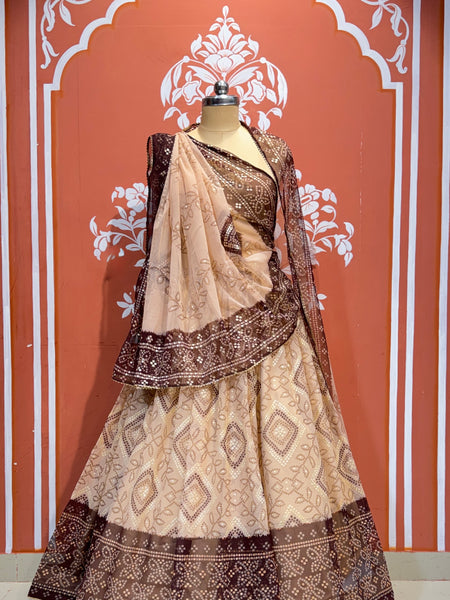 ROYAL GEORGETTE LIGHTWEIGHT FLARED LEHENGA