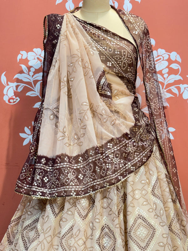 ROYAL GEORGETTE LIGHTWEIGHT FLARED LEHENGA