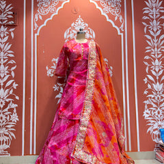 KOTA DORIYA SKIRT WITH KURTI AND DUPATTA
