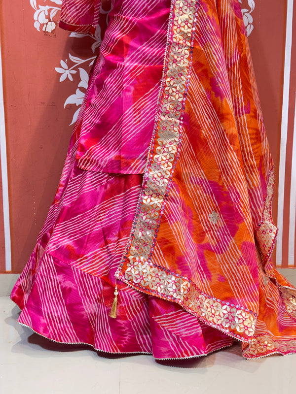 KOTA DORIYA SKIRT WITH KURTI AND DUPATTA