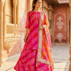 KOTA DORIYA SKIRT WITH KURTI AND DUPATTA