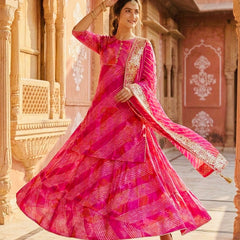 KOTA DORIYA SKIRT WITH KURTI AND DUPATTA
