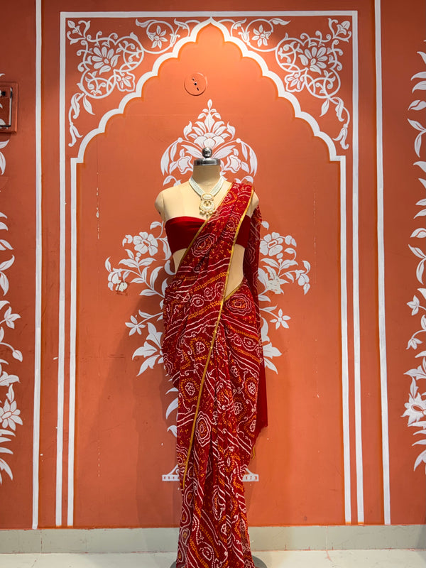 Bandhej Saree