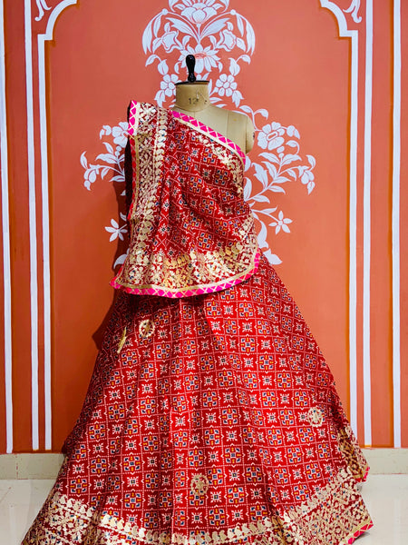KOTA DORIYA GOTA PATTI LEHENGA