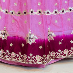 CHINON AARI GOTA PATTI WORK SHADED LEHENGA