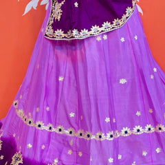 CHINON AARI GOTA PATTI WORK SHADED LEHENGA