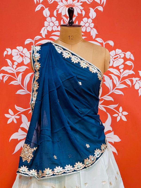 CHINON AARI GOTA PATTI WORK SHADED LEHENGA