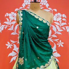 CHINON AARI GOTA PATTI WORK SHADED LEHENGA