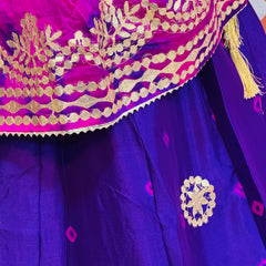 CHINON SHIBORI HANDWORK GOTA PATTI LEHENGA