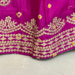 CHINON SHIBORI HANDWORK GOTA PATTI LEHENGA