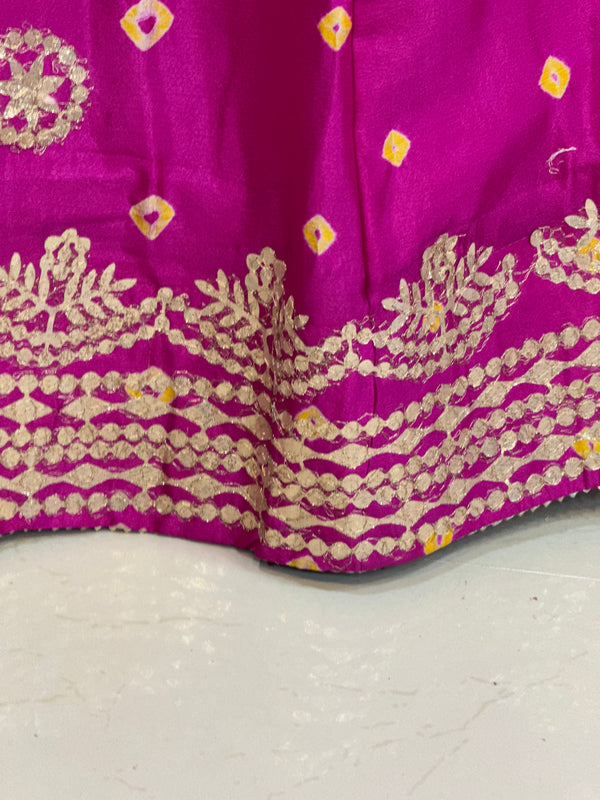 CHINON SHIBORI HANDWORK GOTA PATTI LEHENGA