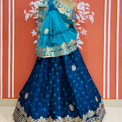 CHINON SHIBORI HANDWORK GOTA PATTI LEHENGA