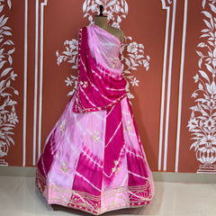 SHIBORI LEHERIYA GOTA PATTI LEHENGA