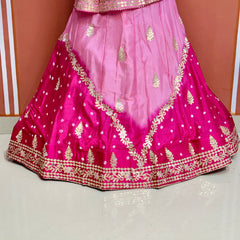 CHINON HANDWORK KACHI PATTI LEHENGA