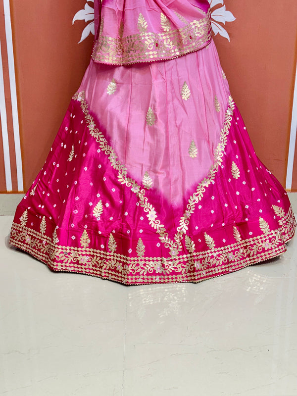 CHINON HANDWORK KACHI PATTI LEHENGA